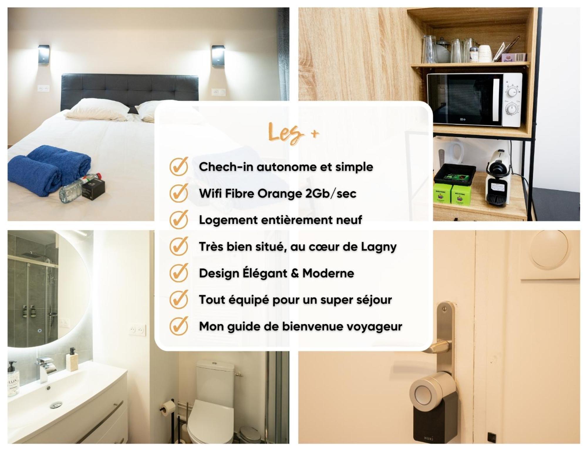 Paris Cocon - Disneyland, Parking, Hypercentre, Train Station Lagny-sur-Marne Bagian luar foto